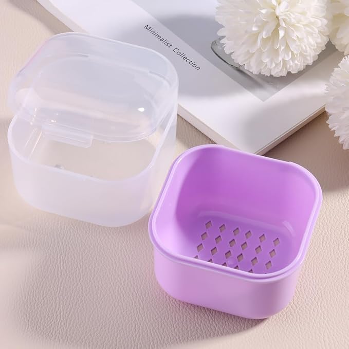 Nail Tool Sterilizer Box Plastic Disinfectant Container for Nail Art Accessories Tools, Portable Nail Drill Bits Sterilization Tray Soaking Box with Strainer Nail Art Salon Sterilizing Tool
