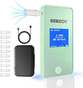 Ketone Meter, Professional Ketosis Breath Analyzer, Accurate Breath Keto Monitor with Type-C Charging and Data Tracking for Ketogenic Lifestyle and Health Management, Includes 10 Mouthpieces (Green)