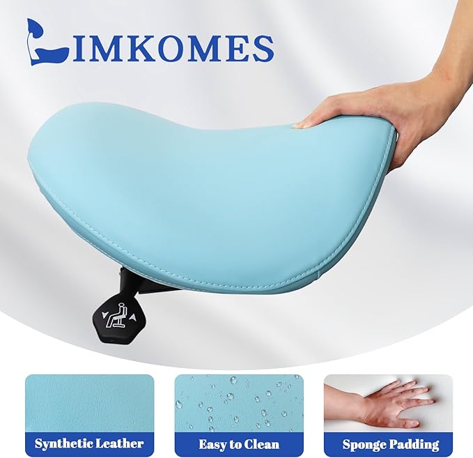 Saddle Stool with Wheels,Rolling Stool,Rolling Chair Ergonomic Swivel Rolling Chair with Hydraulic Lifting Height Adjustable Rolling for Office Medical Massage Salon Drafting(Blue)