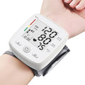 Blood Pressure Monitor Digital Wrist BP Machine Automatic BP Cuff (5.3 to 7.7 in) with 2 Users 180 Memory Voice Large LCD Display Adjustable Cuff USB Charging Carrying Case,White