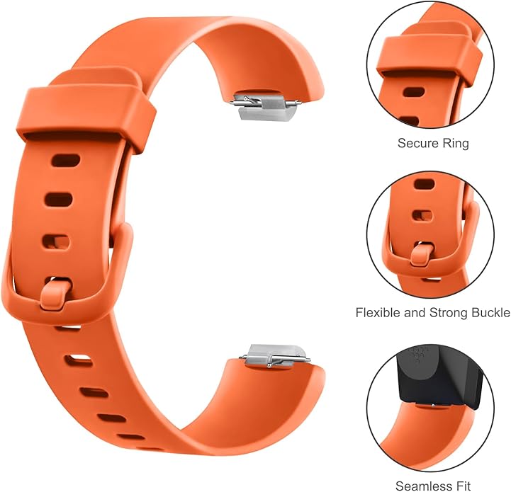 4 Pack Bands Compatible with Fitbit Inspire 2 Bands for Women Men, Adjustable Replacement Sport Wristbands Straps for Fitbit Inspire 2 / Ace 3