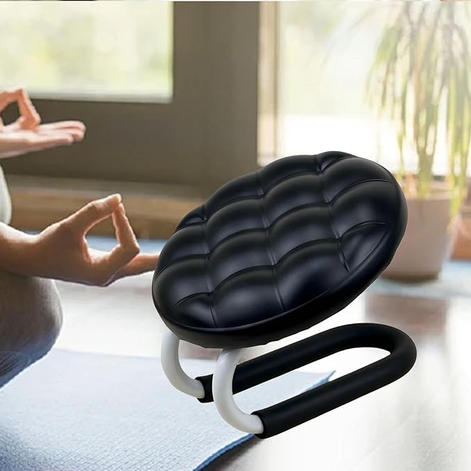 Kneeling Meditation Stool, Prayer Bench Gift Portable Kneeling Bench, Lightweight Meditation Bench Seat for Studio, Praying, Black