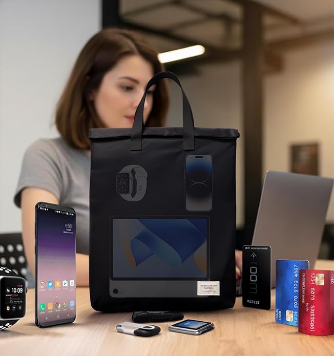 Faraday Bags with Handle,Anti-Tracking Faraday Bag Laptops & Tablets