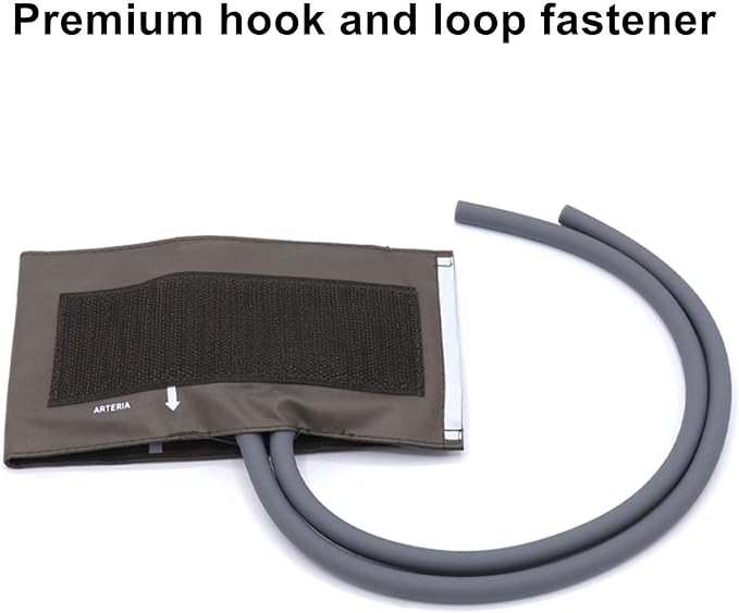 Blood Pressure Cuff with Dual Tubes for Pediatric Child 14-21.5 cm, Reusable PU Brown Replacement Blood Pressure Cuff, No BP Connector