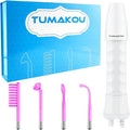 High Frequency Facial Wand - TUMAKOU Violet Portable Handheld High Frequency Facial Skin Machine Device for Face - with 4 Purple Tubes（Violet）