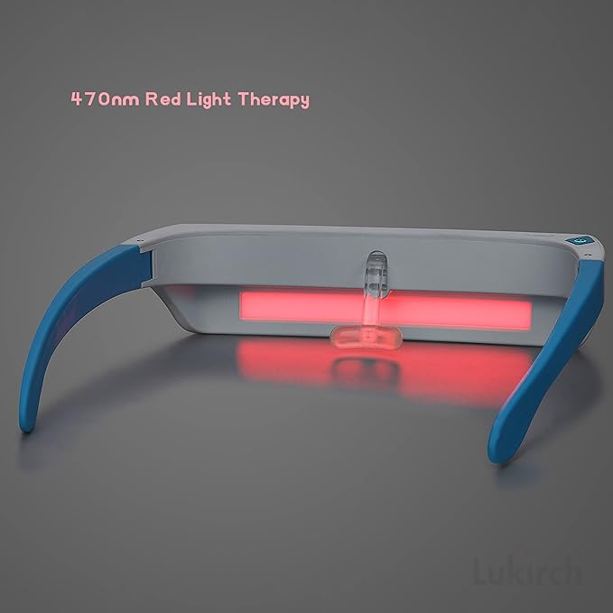 Red Light Therapy Glasses 670nm – Eye Comfort & Visual Wellness, Blue Light Therapy Support for Sleep, Circadian Rhythm, Jet Lag & Seasonal Mood, Red & Blue (2-in-1)