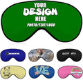 Customizable Sleep Masks Soft Blackout Comfortable Flexible Reusable, Custom Sleep Mask for Man Woman Kid, Custom Blindfold Long Flight Must-Haves, Dorm Room Essentials,#Green