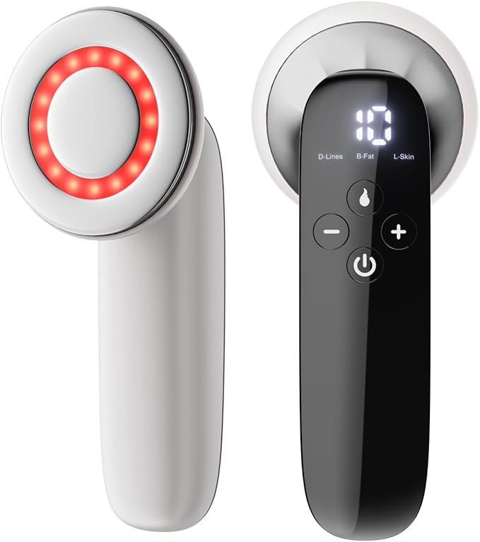 Body Sculpting Machine, Cordless Cellulite Massager Tool for Belly, Waist, Neck, Leg, Butt, Arm-Gifts for Women Girls Mum, White