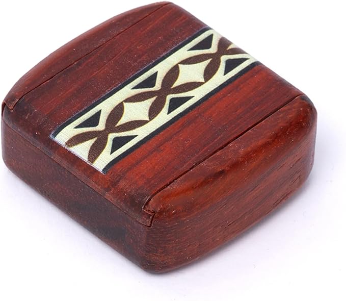 3pcs Small Wooden Pill Organizer Boxes Travel Case Hidden Safe for Jewelry Keepsake Decorative Mini Trinket Ideal for Storing Rings Cufflinks Earrings Necklaces and Medicine Perfect Travel Size