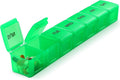 Pill Organizer XL Extra Large Weekly and Daily Pill Cases for Pills/Vitamin/Fish Oil/Supplements (Green)