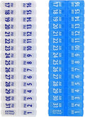 Twice-a-Day Monthly Pill Box Planner Set - AM & PM Medication Organizer for 31 Days! Set Contains 2 Organizers for One Month. (Clear/Blue - 31 Day AM/PM)