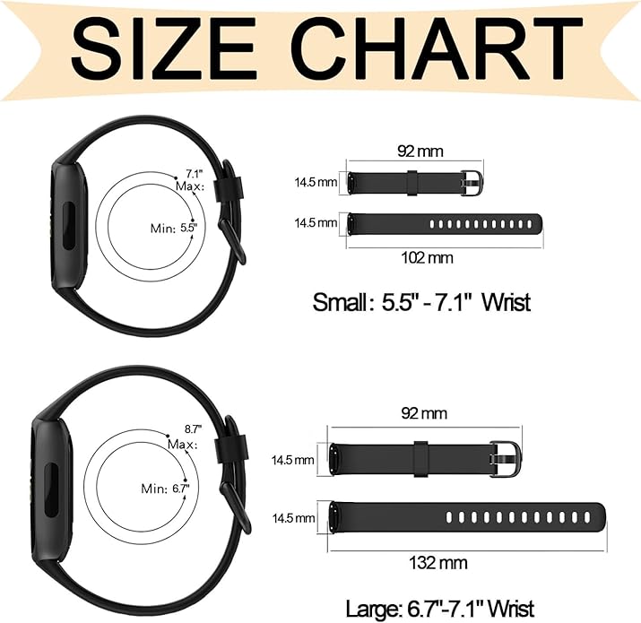 Honecumi Replacement Bands for Fitbit Inspire 3 - Silicone Sport Wristband Strap Bracelets for Women and Men - Colorful Accessories, S/L
