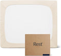 REST® Evercool®+ Fitted Sheet, CaliKing Size, Snow Ivory, 15" Deep (up to 18’’), Breathable Bedding for Hot Sleeper and Night Sweats, Bed Sheet with Ionic+ Self-Cleaning Silver Yarn for Sensitive Skin