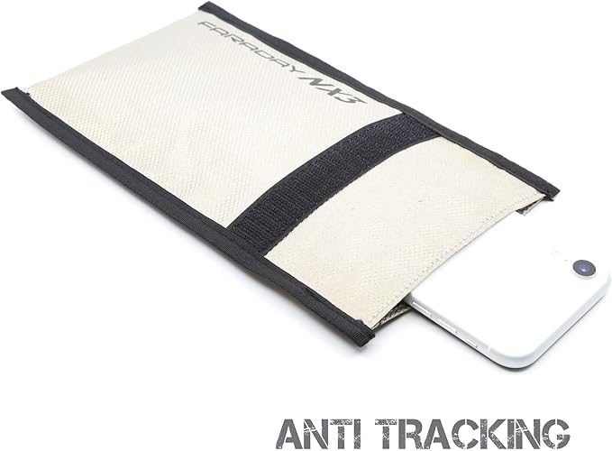 FARADAY DEFENSE 5" x 7" NX3 Triple Layer Cyber Fabric Faraday Bag Sleeves Pouch Signal Shielding, Anti-Hacking, Anti-Tracking, EMP Bag