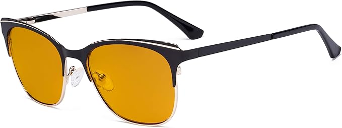 Eyekepper Blue Light Glasses - Square Digital Eyeglasses for Women Blocking Computer Screen UV Rays