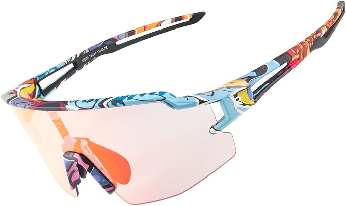 ROCKBROS Photochromic Sports Sunglasses for Men Women Cycling UV Protection