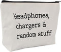 Headphone case, Chargers and cables bag, personalised charger pouch, dad gift for Father's Day, men birthday present, daddy presents (Style F)