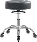 Rolling Stool Heavy Duty 400lb: Super Soft Seat Cushion,360° Swive,Height Adjustability,No Squeaky Noises,No Tip Over,New Upgraded stool Salon Stool Chair, Tattoo Facial Massage Spa Medical (Grey1)
