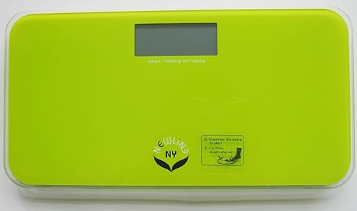 NewlineNY Green Mini Bathroom Travel Scale with Protection Sleeve, SBB0719MLG+101BG