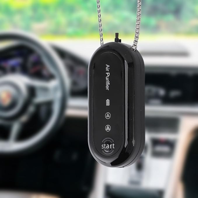 Portable Air Purifier, Wearable Mini Negative Ionizer Personal Air Purifier Necklace, Rechargeable for Outdoor, Travel, Car, Home