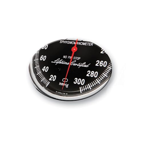 ADC Bariatric-Size Diagnostix 720 Premium Professional Pocket Aneroid Sphygmomanometer with Adcuff Nylon Blood Pressure Cuff, Burgundy; Fits Upper-Arm Circumferences from 44 cm to 66 cm