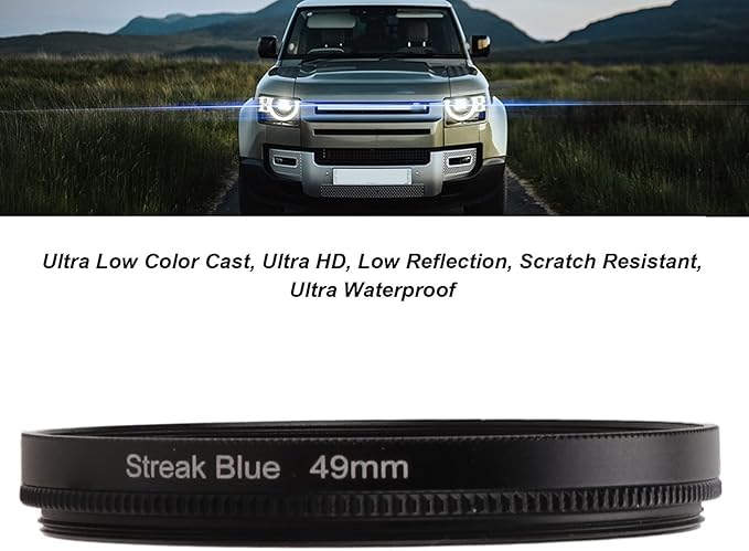Special Effects Filter, 37mm 40.5mm 43mm 46mm 49mm Special Effects Lens Filter Anamorphic Special Effects Filter,for Most of Digital Cameras on The Market(49mm)