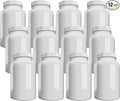 Company (12 Pack) White Pill Packer with Lid, Storage, Plastic Pill Container, 225cc Capacity