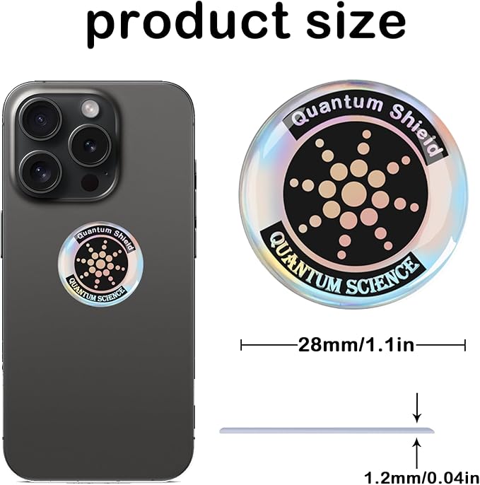 8 Pieces of Cell Phone Protection Neutralizers Stickers, Blockers Equipment Stickers for All Phones Tablets Laptops Computer WiFi All Devices Silvery