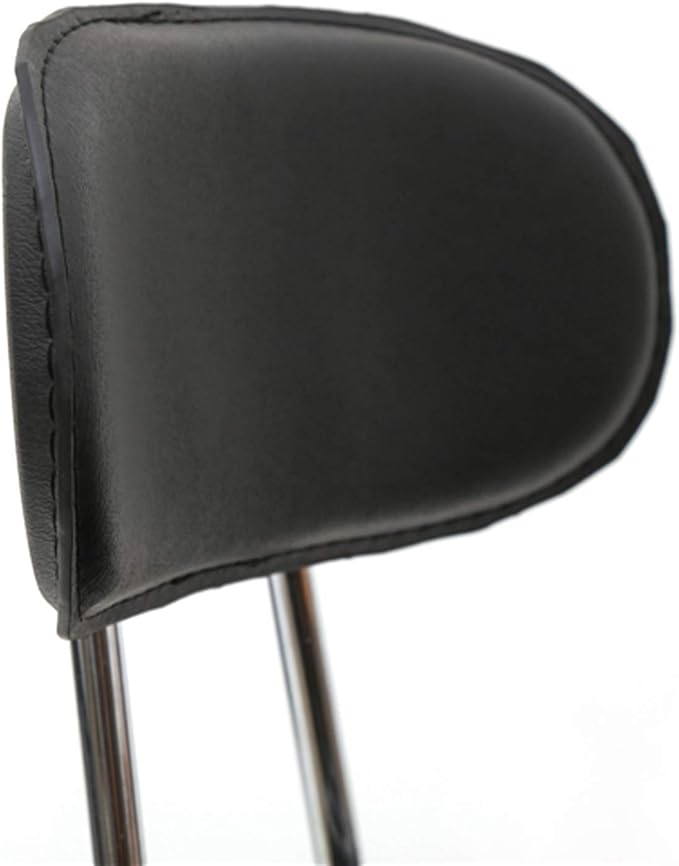 Swivel Salon Stool Chair with Back Support Adjustable Hydraulic Rolling Stool with Backrest for Beauty Barber Tattoo Massage (Style 1-Black)