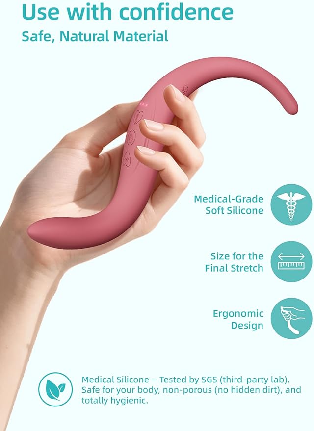 Female Personal Massager - Women Private Care Tool,with 10 Vibration and 3 Heating,Rose Vibrating can Relax Pelvic Floor Muscles and Awaken Internal Tissue Vitality,Prenatal and Postpartum Essentials