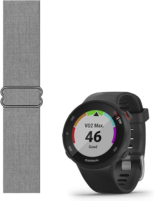 Stretchy Loop Nylon Strap Compatible with Garmin forerunner 45/45S Bands Replacement Accessory Adjustable Elastic