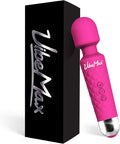 Rechargeable Personal Massager - Powerful Multi Speed Vibration - Whisper Quiet - Waterproof - for Muscle Tension Relief - Pink