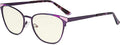 Eyekepper Blue Light Filter Glasses for Women- Butterfly Design Computer Eyegalsses with Transparent Blue Lens