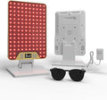 Red Light Therapy Device, Triple Chip Elite Grade LED Red Infrared Light Device with Near-Infrared Light 630nm,660nm 850nm, Ideal for Face & Body, 9 Adjustable Timer Settings, Adjustable Angle,White