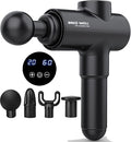Massage Gun Masssge Gun deep Tissue with 20 adjusttable speeds 4 Heads with Manual Yoga Massage Roller