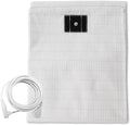 Grounding Sheets Half Size for Better Sleep - Premium Cotton + Silver Fiber Earth Connect Grounding Flat Sheet for Bed (White,Half, 35x90in)
