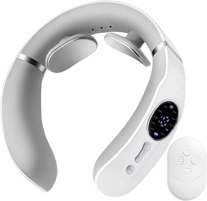 Neck Massager, Intelligent Cordless Portable-Multifunctional for Cervical Neck and Shoulder Relaxation at Home, Office, Travel