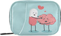 Happy Pills Pill Box 7 Day Pill Case Bag Travel Pill Organizer Bag with Zipper Weekly Case Portable Compact Size for Vitamin Supplement Holder