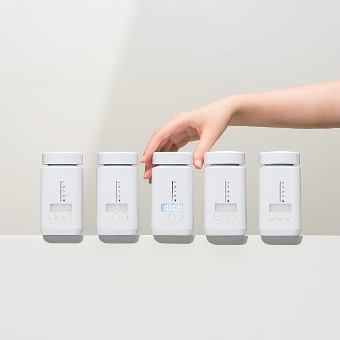 DEFI AI Smart Pill Bottle, Pill Organizer, Portable, Bluetooth, Easy to use, selfcare, with Alarm, Sound & Light, Daily, Compact Medicine Holder for Vitamins, Supplements, Free Reminder app.