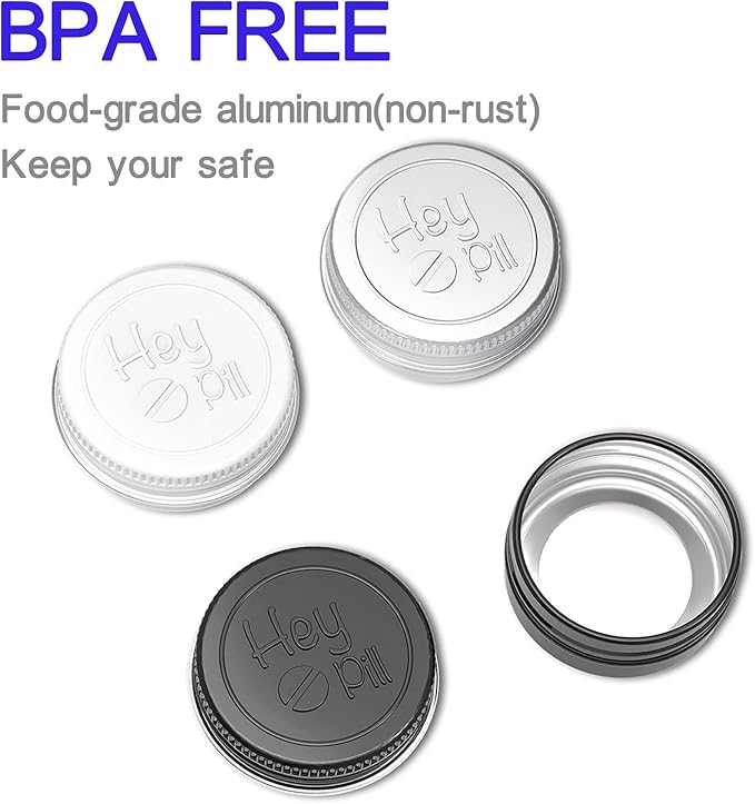 Extra Small Pill Box for Purse (3 Pack), ADHYRO Aluminum Mini Pill Case, Daily Portable Lightproof Pill Organizer to Hold Vitamins, Fish Oils, Supplements (Black Silver White)