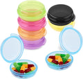 8pcs Small Pill Box Cute Portable Pill Case Travel Pills Organizer Box Medicine Dispenser Earplug Container Vitamin Holder Liver Oil Storage Case for Women Men Pocket Purse Briefcase