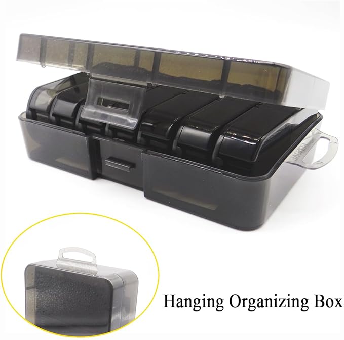 Small Pill Case, Cute Medicine Box, Travel Daily Pill Organizer Planner, 7-Day 14 Tray Portable Vitamin Container Dispenser for Purse Pocket, Capsule Holder for Fish Oils, Supplements, Black