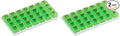 Ezy Dose Weekly (7-Day) Pill Organizer, Vitamin and Medicine Box, Large Pop-Out Compartments, 4 Times a Day, Green (Pack of 2)