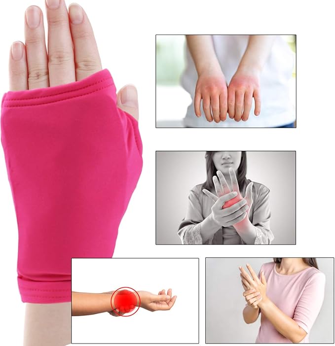 Hot and Cold Therapy Gloves, Ice Pack for Pain Relief | Microwavable and Freezable Mittens for Arthritis, Finger Injuries, and Carpal Tunnel