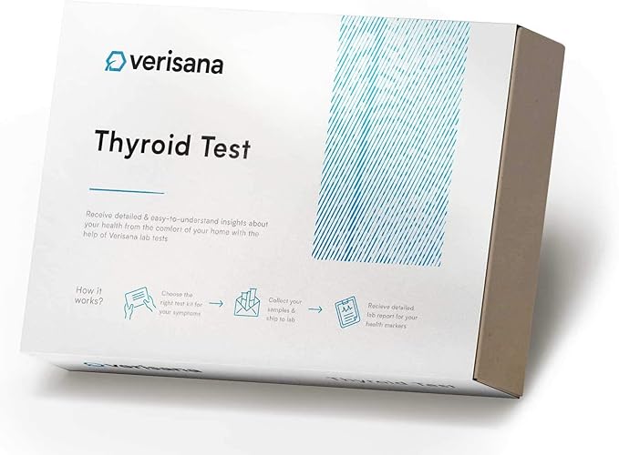 Verisana Thyroid Test – Measures 3 Main Hormones – TSH, freeT3 and freeT4 – Discreet and Accurate Analysis – CLIA-Certified – at Home Testing Kit