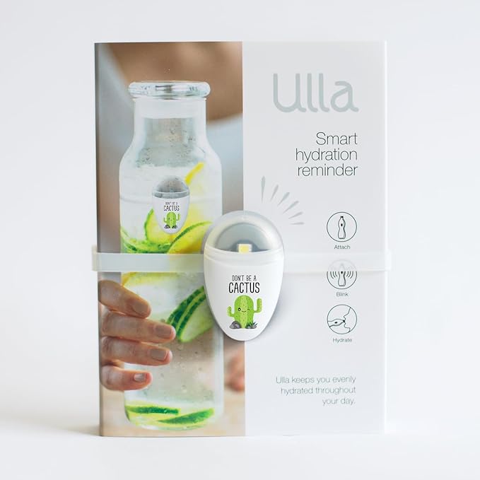 Ulla Drink Water Reminder, Smart Light for Water Bottle, Fits Most Bottles, Lights Up When Time to Drink, Hidrate Smart Water Bottle Reminder to Drink, Smart Hydration Reminder, Water Tracker, Bundle