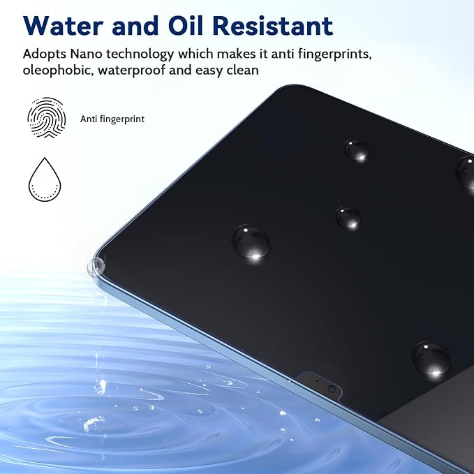IPROKKO 2 Pack Anti Blue Light Screen Protector Compatible with iPad 10th 2022 10.9" & iPad 11th A16 2025 11", Matte Anti Glare Blue Light Filter Eye Protection Cover and Bubble Free