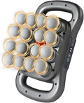 Back Massager for Relief Deep Tissue with Heat, 16 Heads Hands-Free Electric Back Massager, with 9 Modes & 9 Levels Deep Tissue Massage Gun for Pain Relief, Portable for Home & Office Use