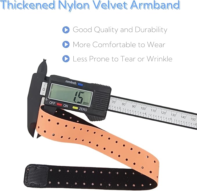 2 Pack Heart Rate Monitor Armbands, Elastic Straps Compatible with Orange Theory Fitness, OTF, OT Beat Burn, Polar Verity Sense, Wahoo, Comfortable & Secure Fit for Workouts