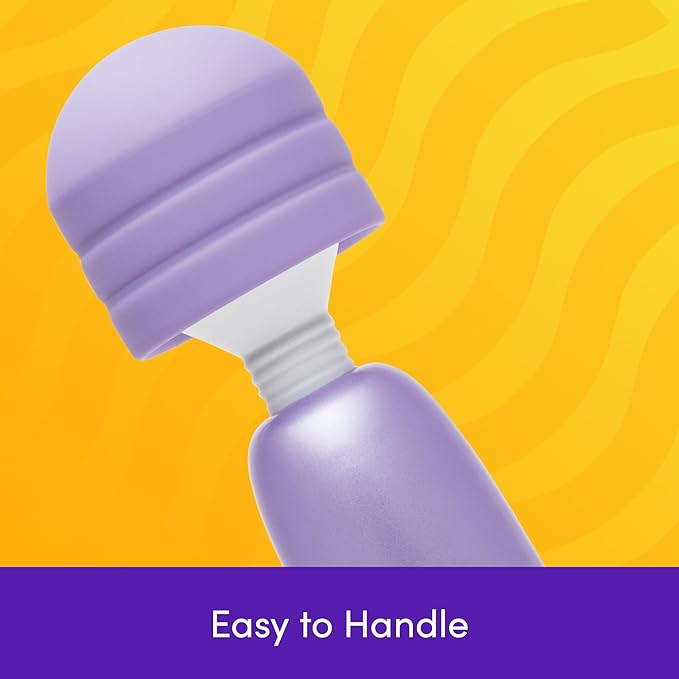 Lovehoney Powerful Electric Handheld Massager | Mains Powered Body Massage Tool with 12 Vibration Modes | Flexible Neck for Muscle Aches in Back, Neck, Shoulders, Legs | Lilac